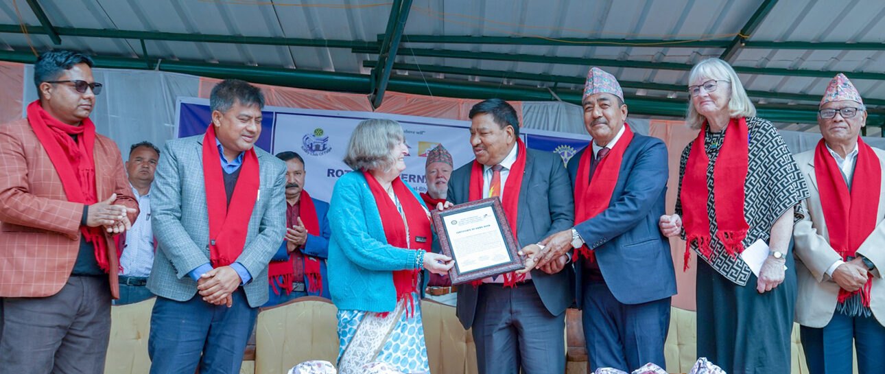 रोटरी क्लब अफ पाल्पा तानसेनद्वारा युनाइटेड मिसन अस्पताललाई ‘फोहोर पानी उपचार परियोजना’ हस्तान्तरण
