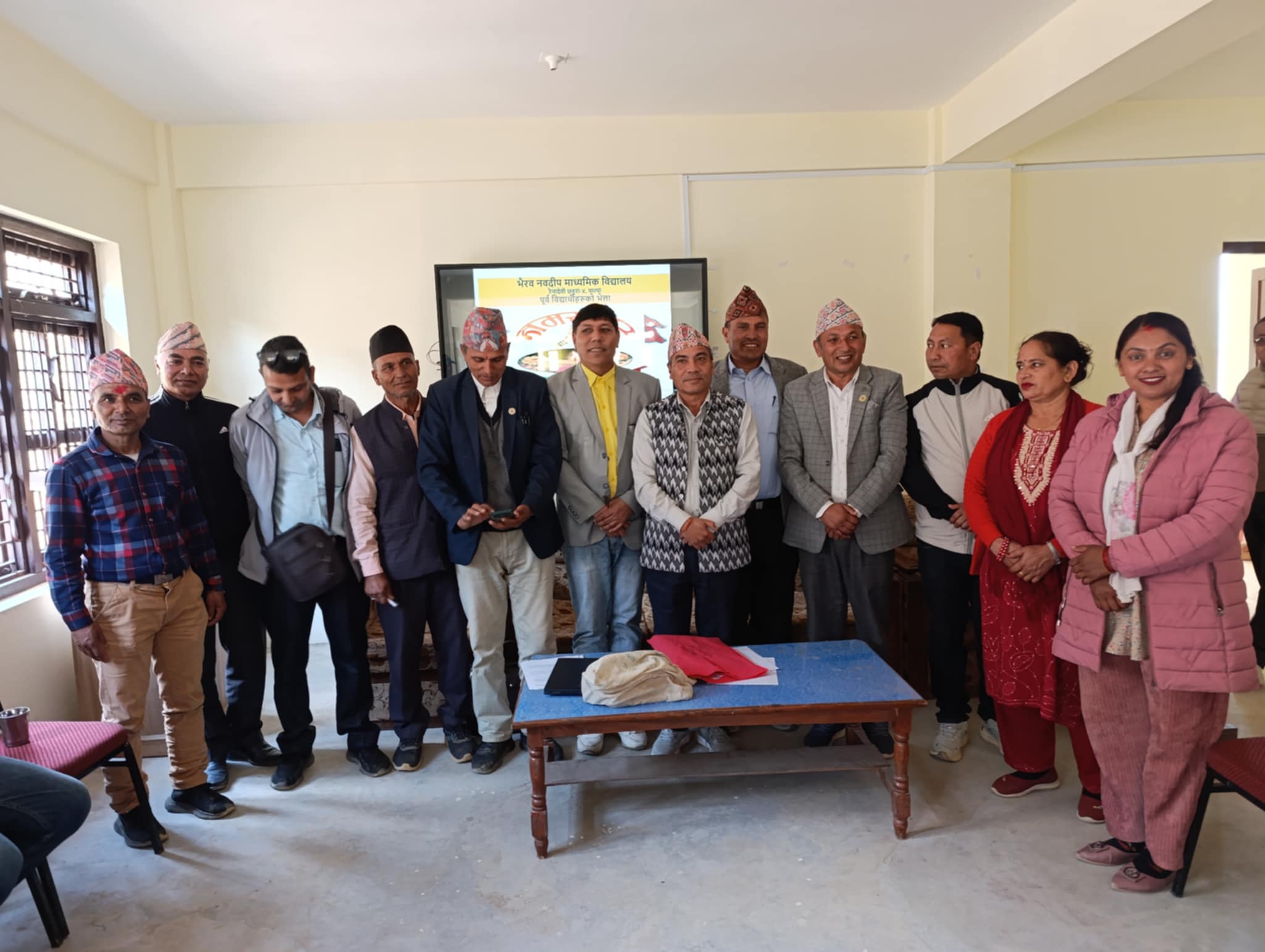 भैरव नवदीप नमूना माध्यमिक विद्यालयमा पूर्व विद्यार्थी संस्थाको अध्यक्षमा राम बहादुर कार्की