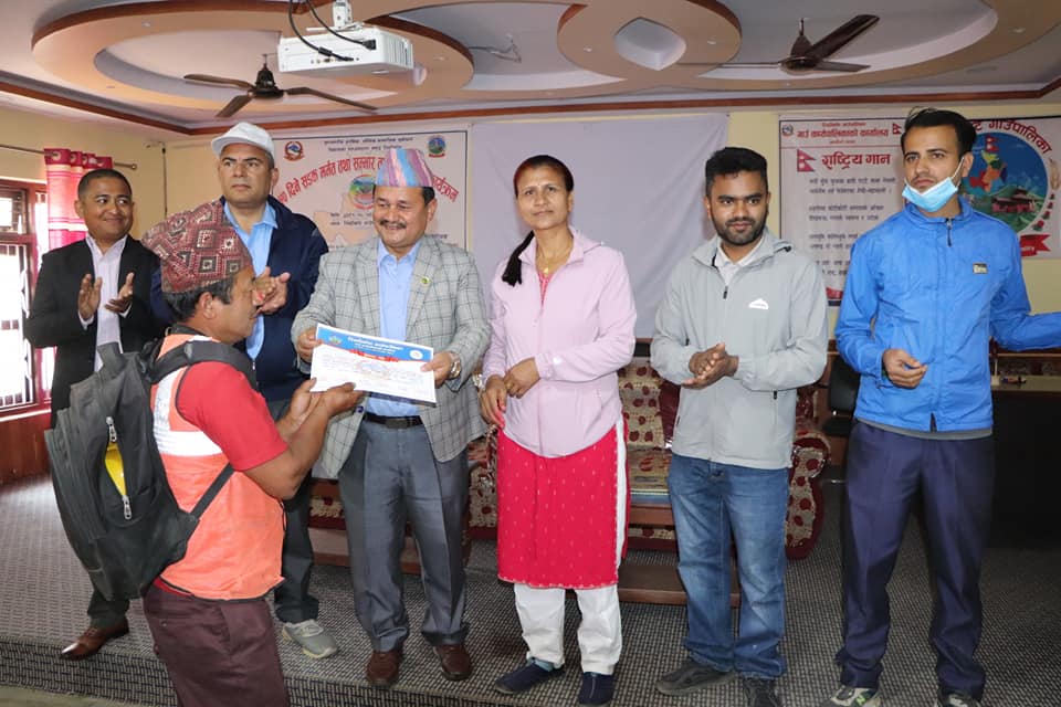 ४० युवालाई ५० दिने सडक मर्मत सम्भार सम्बन्धि तालिम
