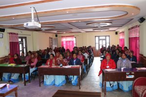 रिब्दीकोटमा महिला स्वास्थ्य स्वयंसेविकाका लागि एचपिभी  खोप अभिमुखिकरण
