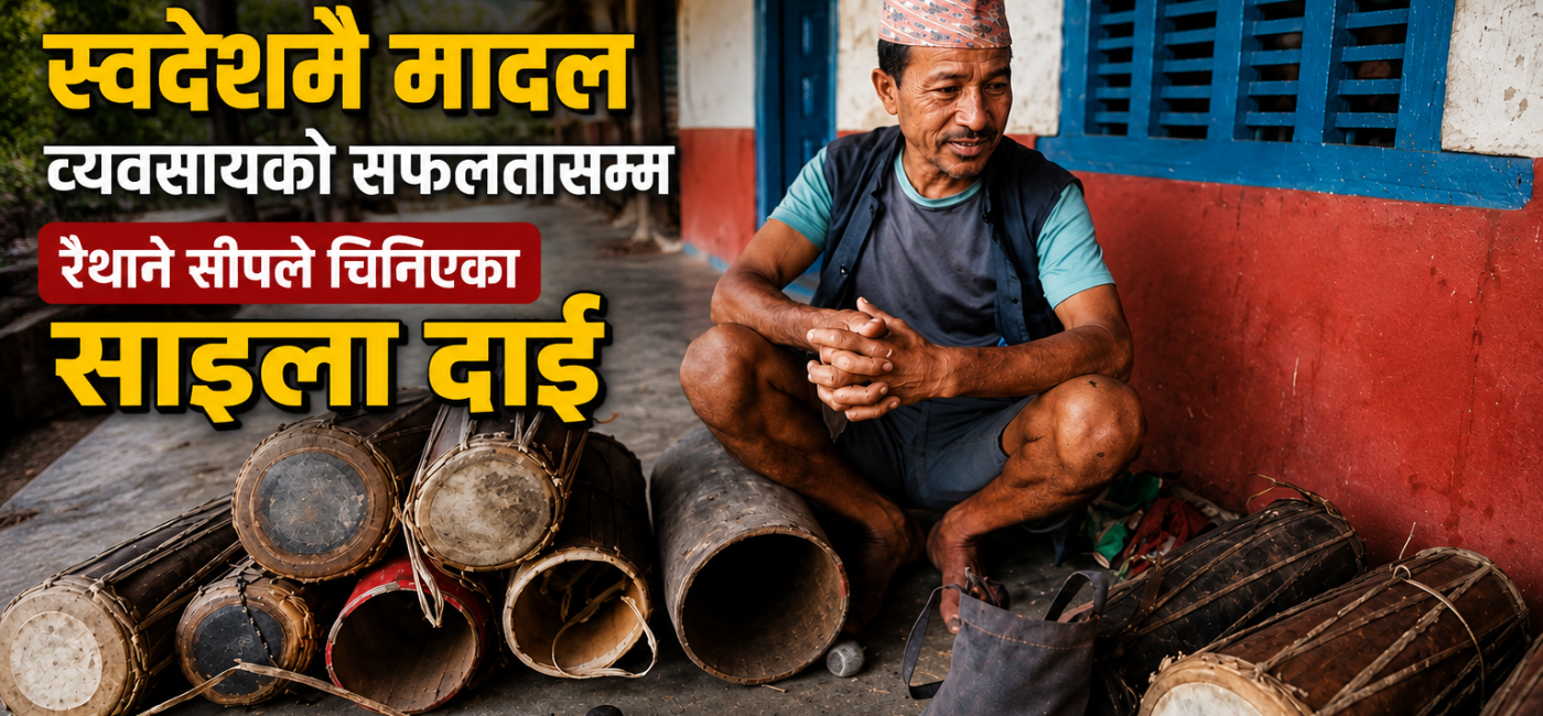 परदेशको तिरस्कारबाट स्वदेशमै मादल व्यवसायको सफलतासम्म