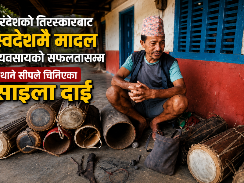 परदेशको तिरस्कारबाट स्वदेशमै मादल व्यवसायको सफलतासम्म